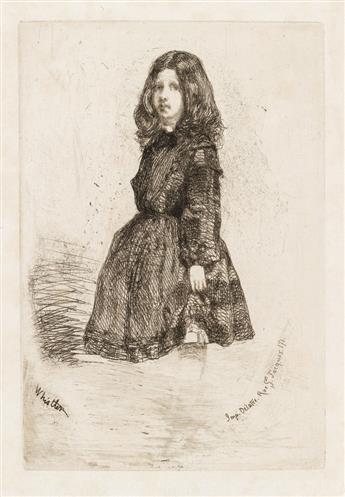 JAMES A. M. WHISTLER Two etchings.